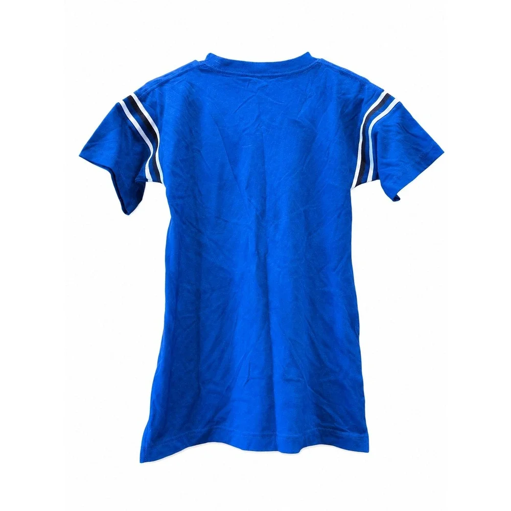 Converse Blue Graphic T-Shirt Youth Large (12-13 YRS) Cotton Short Sleeve Tee